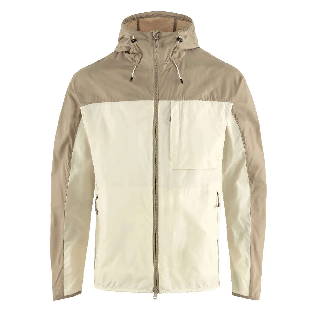 Fjällräven High Coast Windjacke Kreideweiß-Fossil