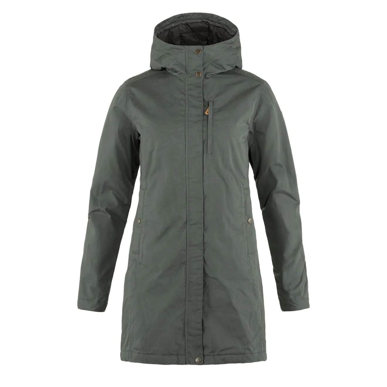 Fjallraven Damen Kiruna gefütterte Parka Basalt