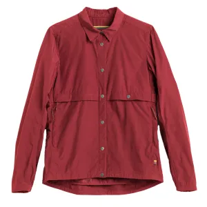 Fjallraven x Specialized Damen Fahrer Windjacke Granatapfelrot