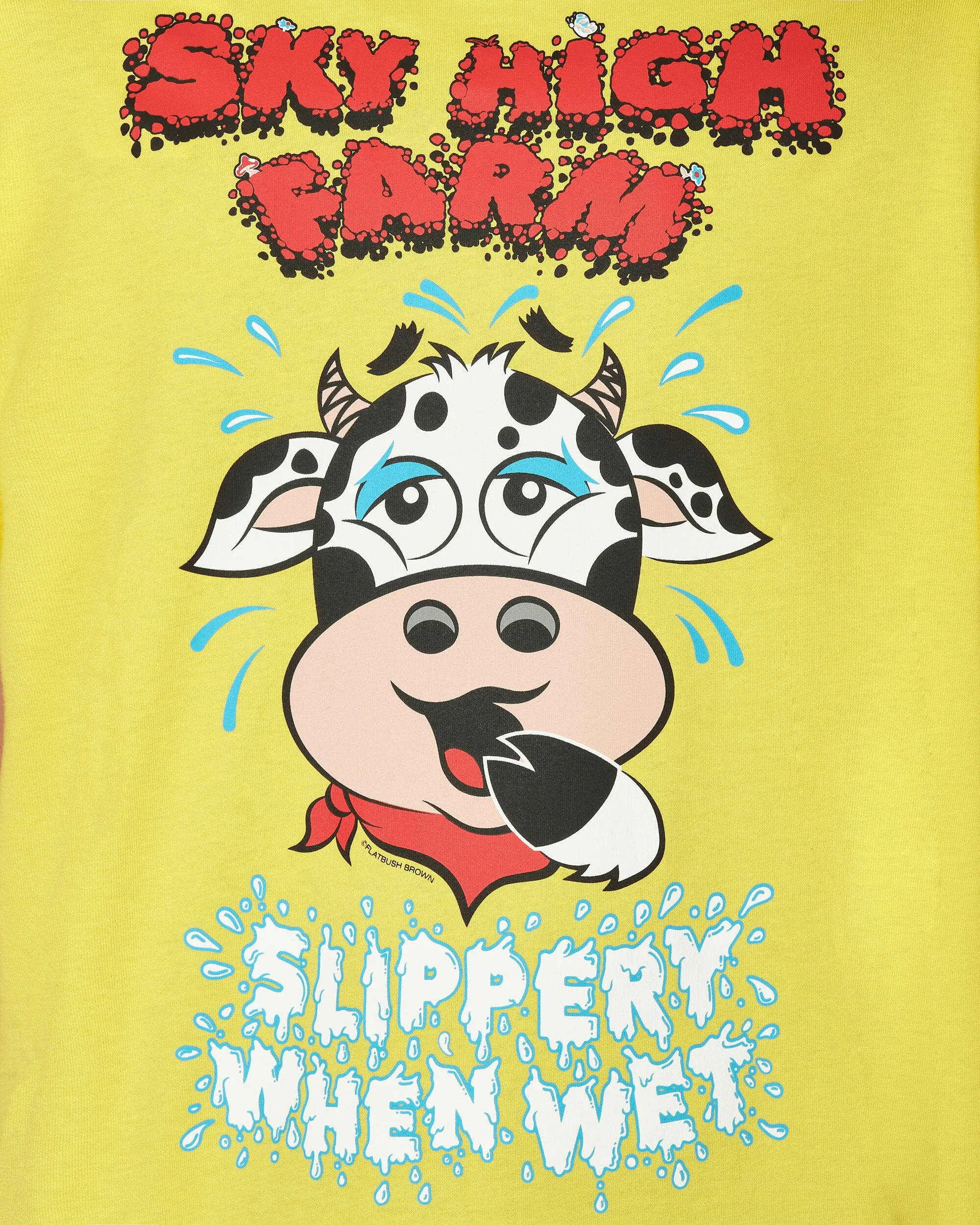 Flatbush Bedrucktes T-Shirt Gelb