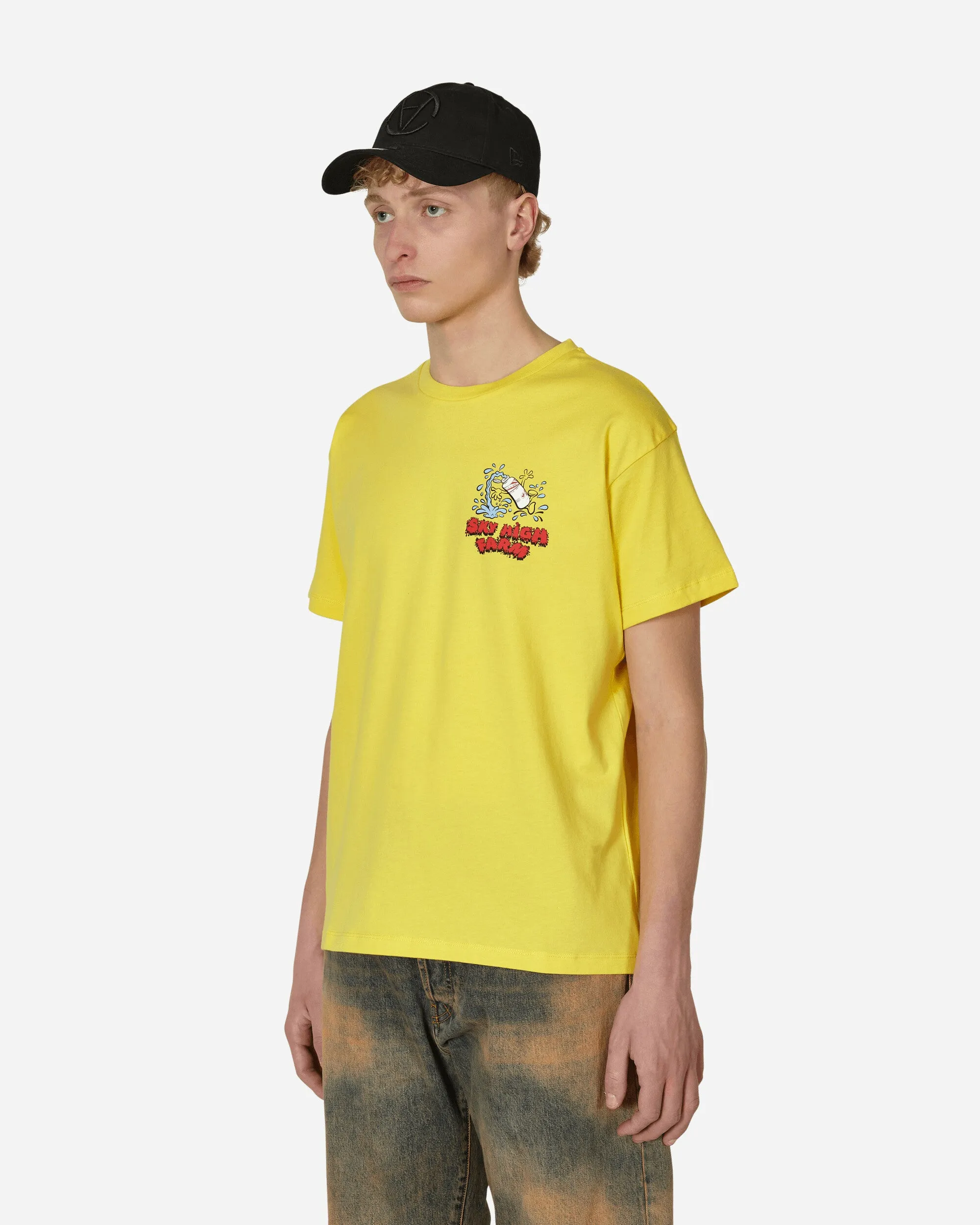 Flatbush Bedrucktes T-Shirt Gelb