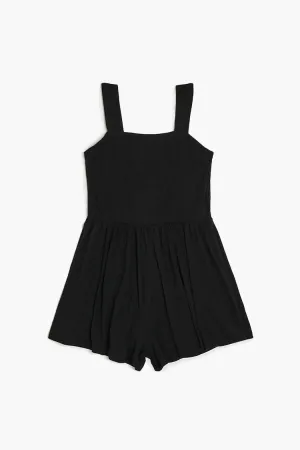Forever 21 Mädchen Ärmelloser Romper (Kinder) Schwarz Forever 21