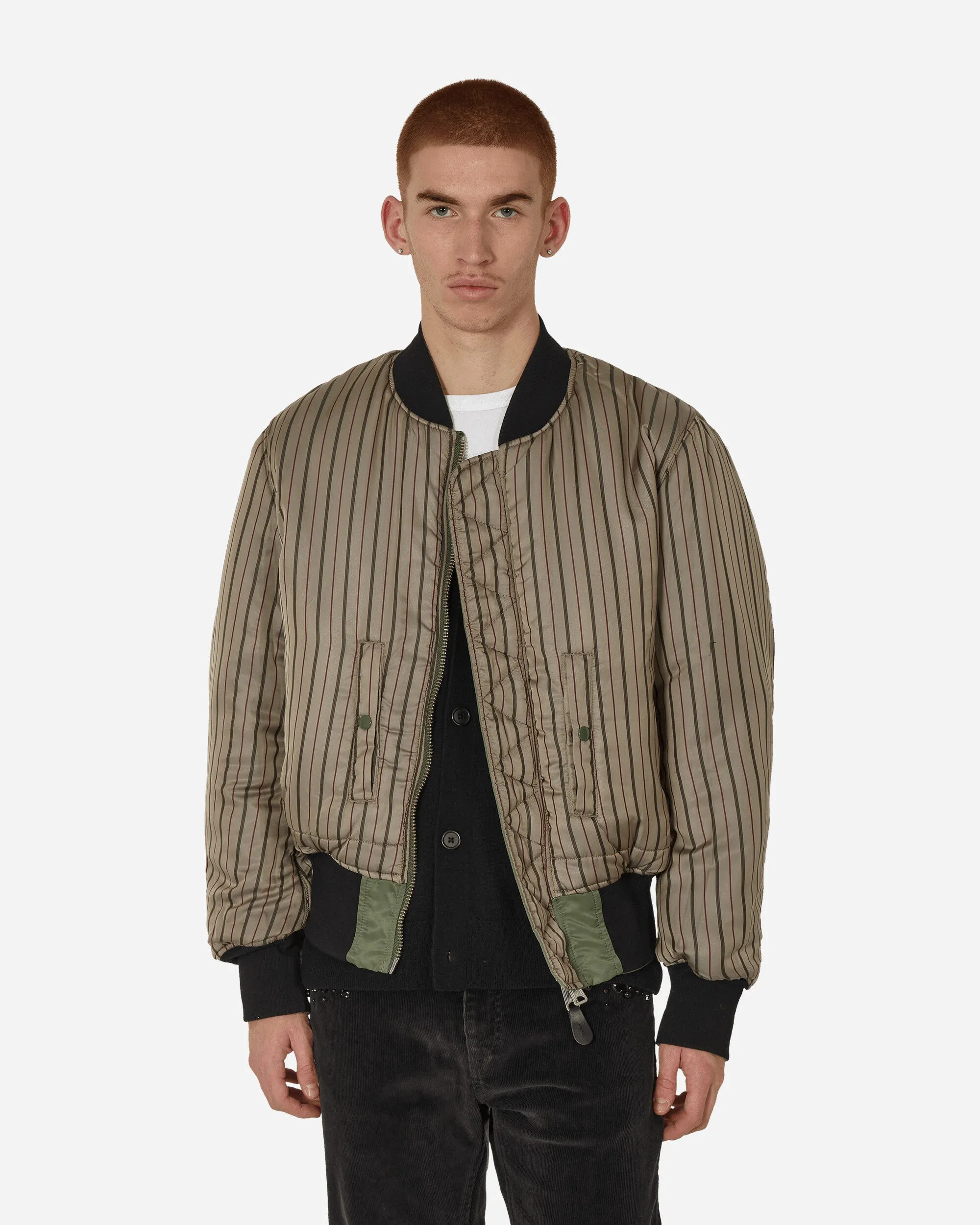 fragment design x Alpha Industries Nylon MA-1 Jacke Khaki