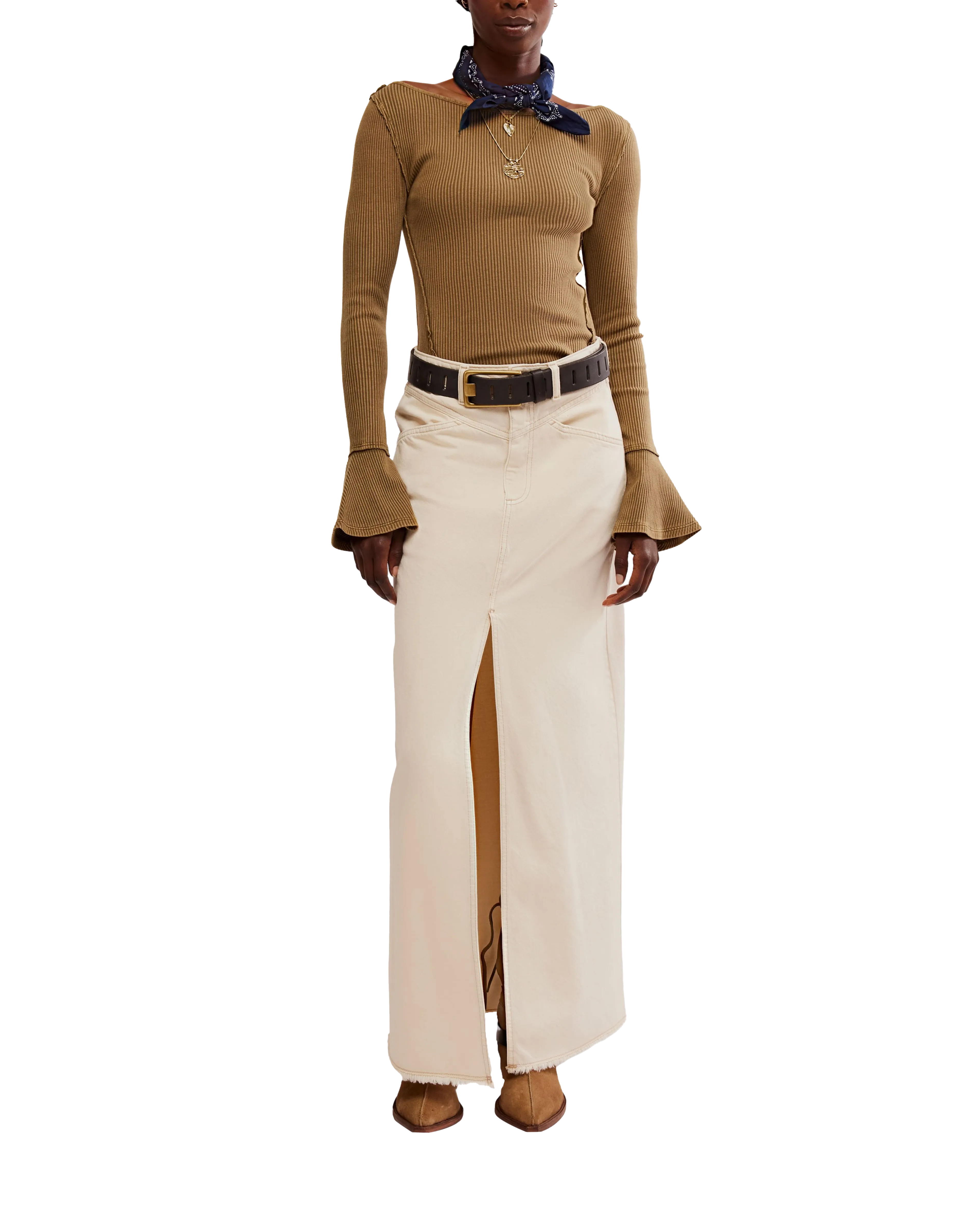 Free People Kleidung Soul Sister Schichtoberteil in Militäroliv