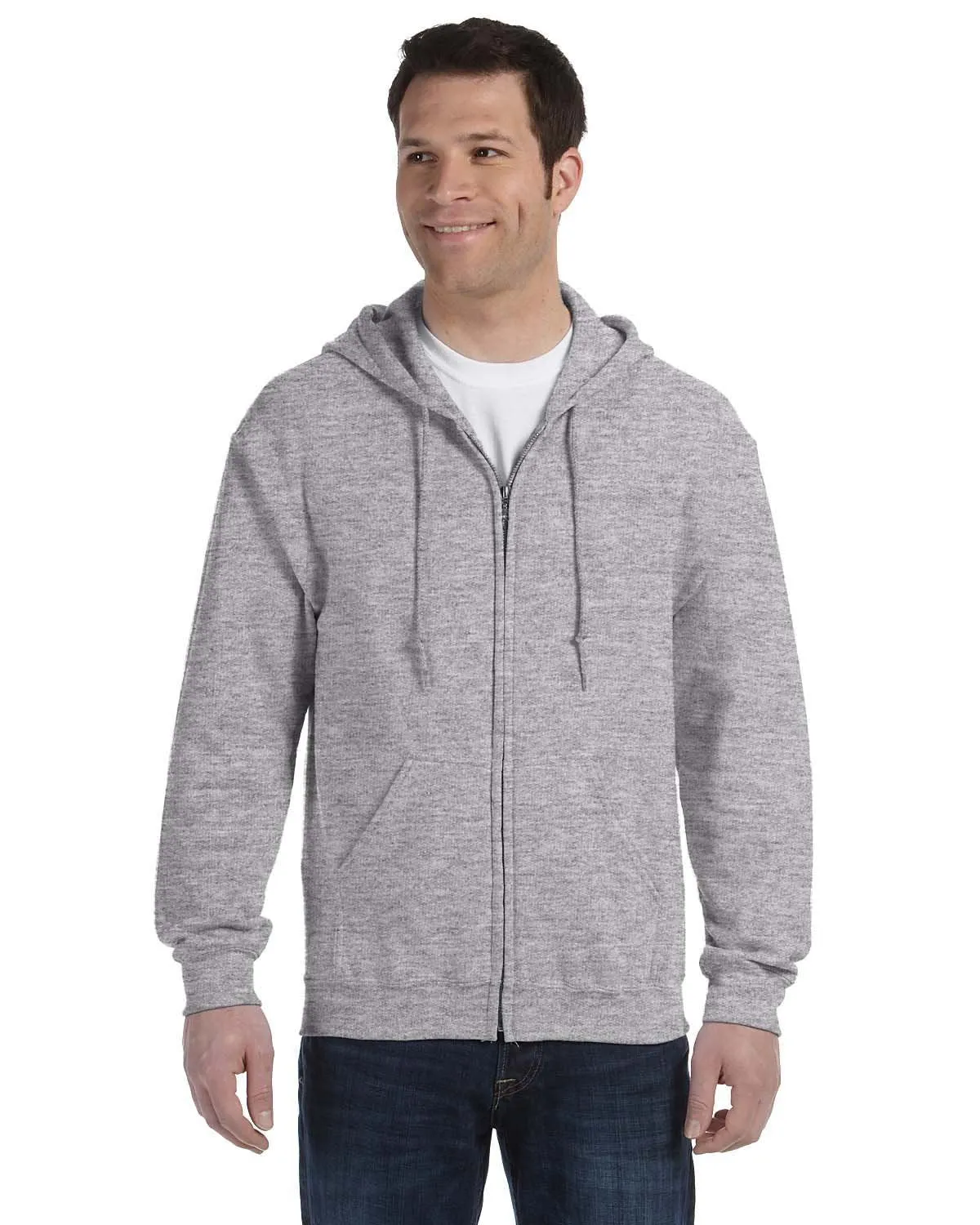 Gildan G186 Erwachsene Heavy Blend 50/50 Kapuzenpullover mit Reißverschluss