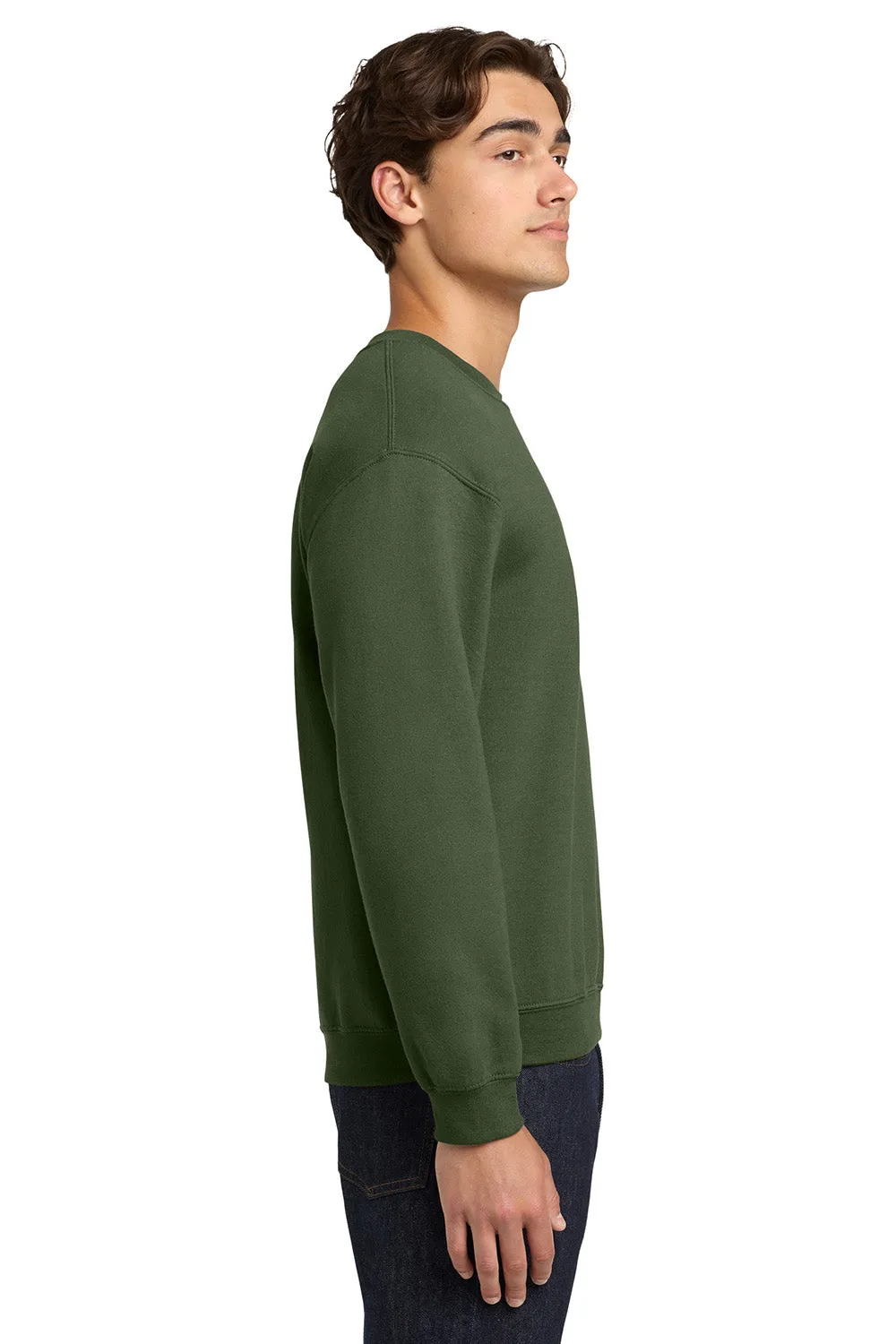 Gildan Herren Fleece Pullover mit Pillenresistenz - Militärgrün