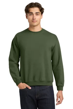 Gildan Herren Fleece Pullover mit Pillenresistenz - Militärgrün