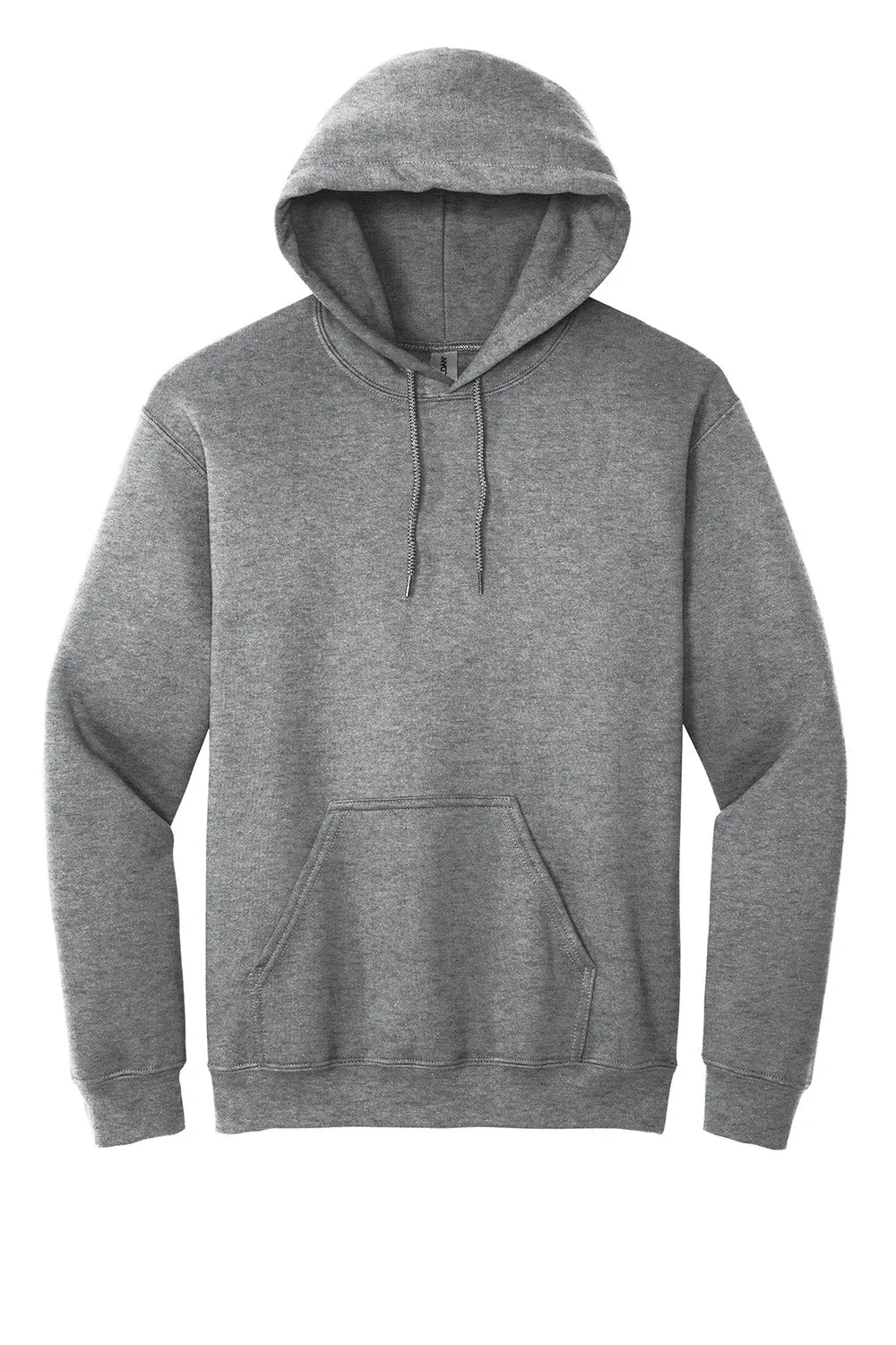 Gildan Herren Kapuzenpullover mit pillenresistentem Material und Beuteltasche - Heather Graphitgrau