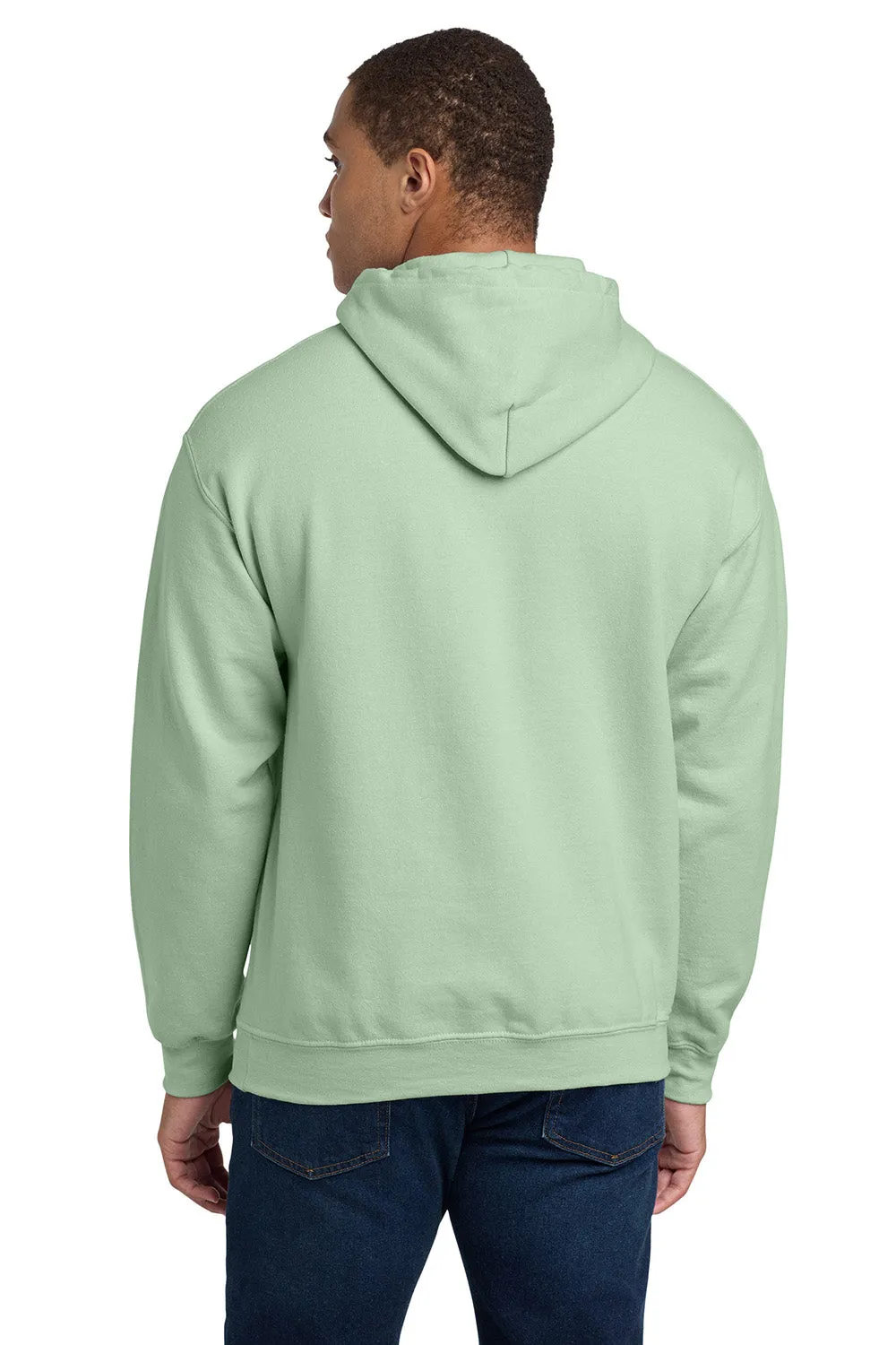 Gildan Herren Kapuzenpullover mit pillenresistentem Stoff und Kangaroo-Tasche - Minzgrün