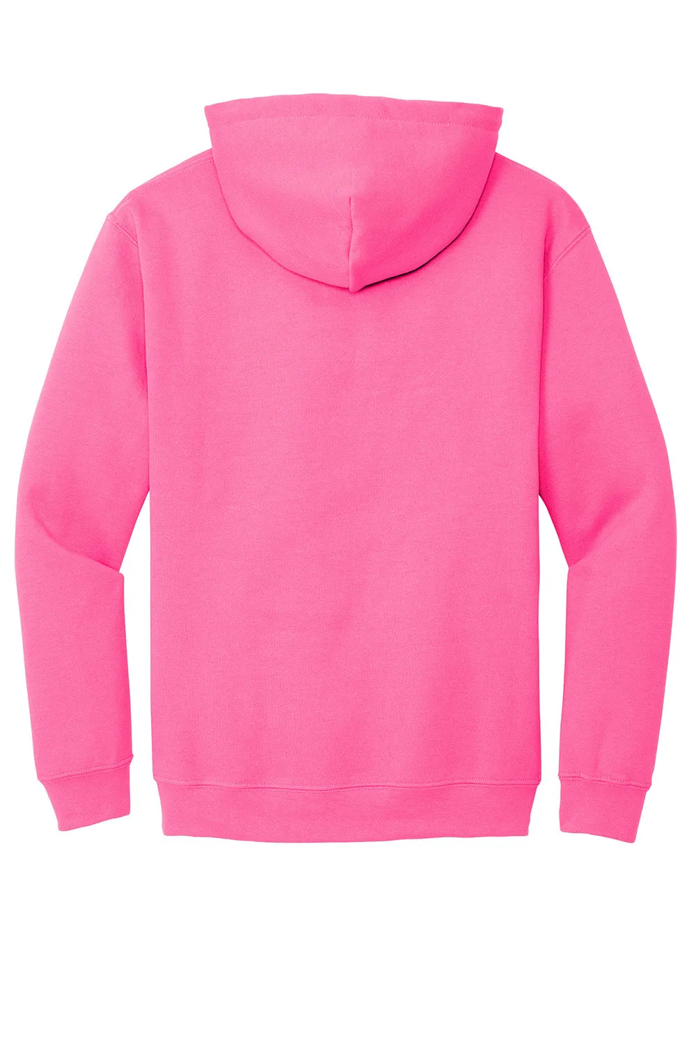 Gildan Herren Kapuzenpullover mit pillenresistentem Material und Eingrifftasche - Sicherheitsrosa