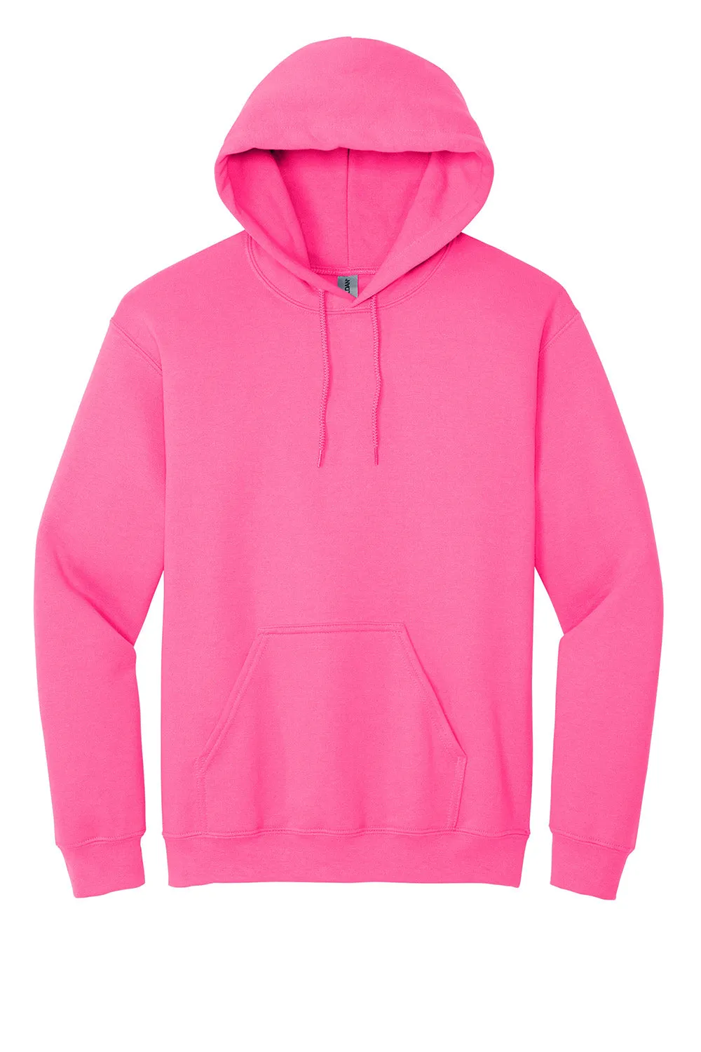 Gildan Herren Kapuzenpullover mit pillenresistentem Material und Eingrifftasche - Sicherheitsrosa
