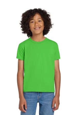 Gildan Youth DryBlend Feuchtigkeitstransportierendes Kurzarm-Crewneck-T-Shirt - Elektrisches Grün
