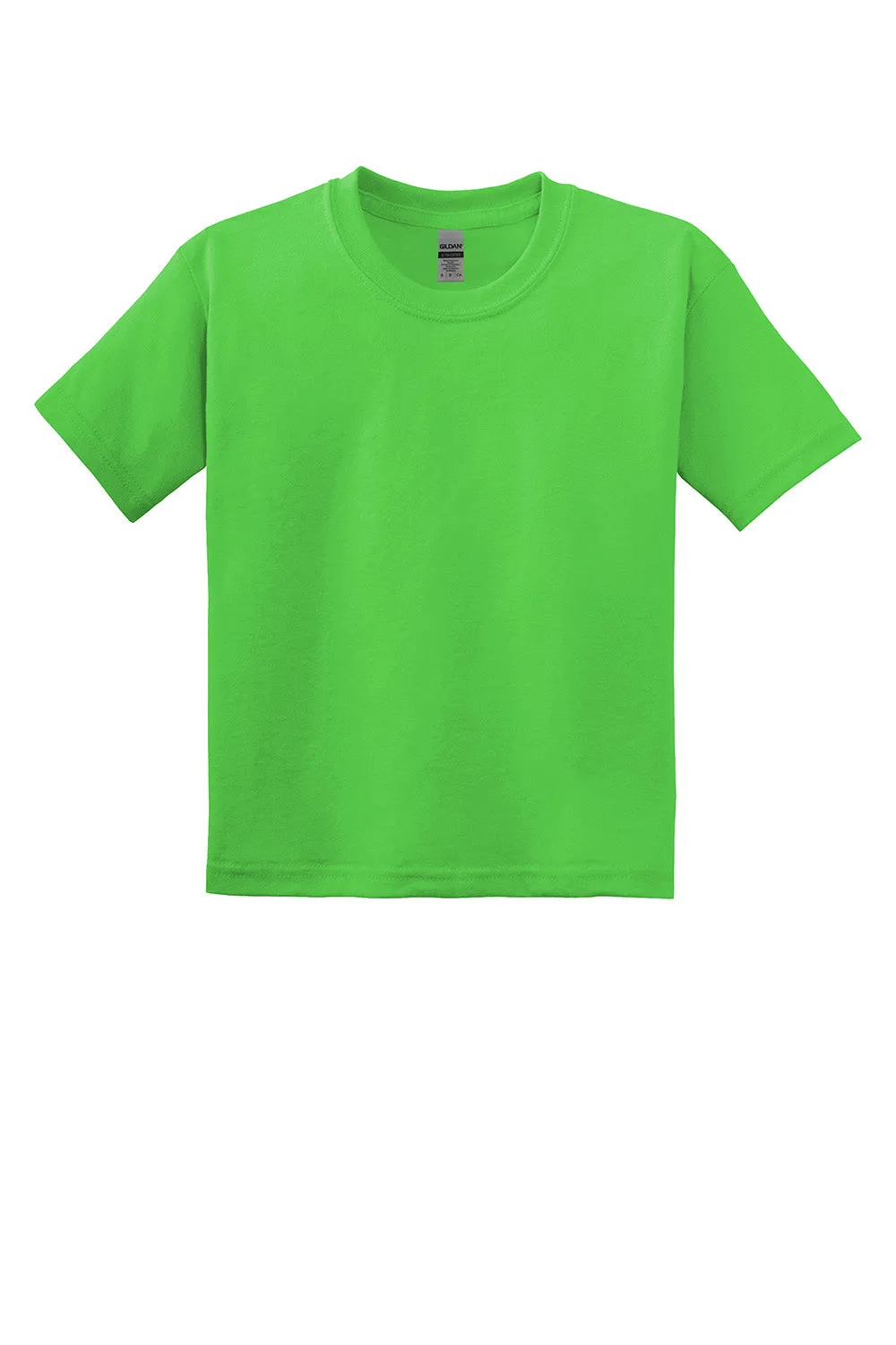 Gildan Youth DryBlend Feuchtigkeitstransportierendes Kurzarm-Crewneck-T-Shirt - Elektrisches Grün