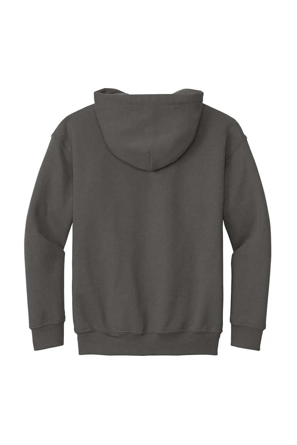 Gildan Jugendliche Pillenresistente Kapuzenpullover Hoodie mit Beuteltasche - Kohlegrau