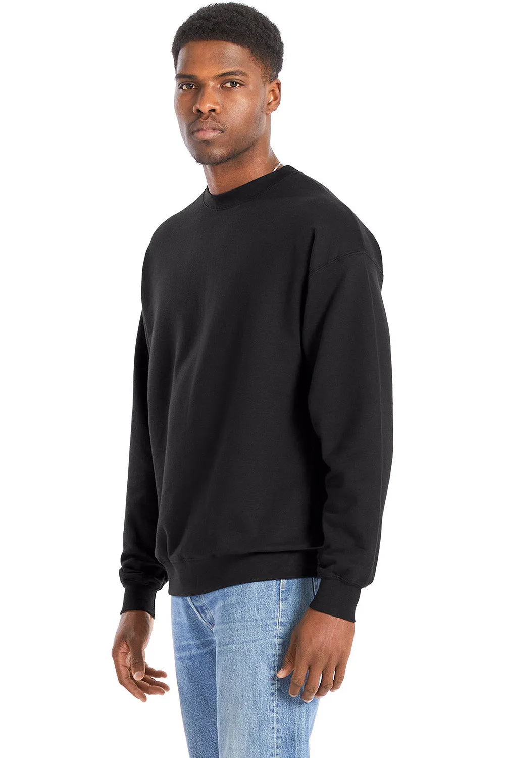 Hanes Herren Perfect Sweats Crewneck Sweatshirt - Schwarz
