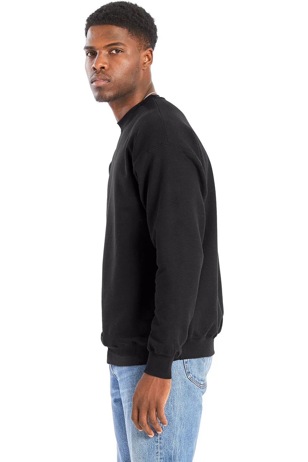 Hanes Herren Perfect Sweats Crewneck Sweatshirt - Schwarz