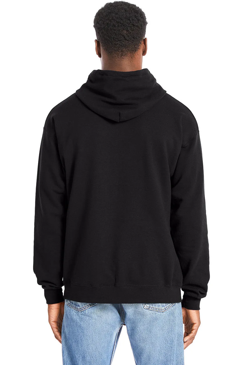 Hanes Herren Perfekter Sweatshirt Kapuzenpullover mit Kangaroo-Tasche - Schwarz