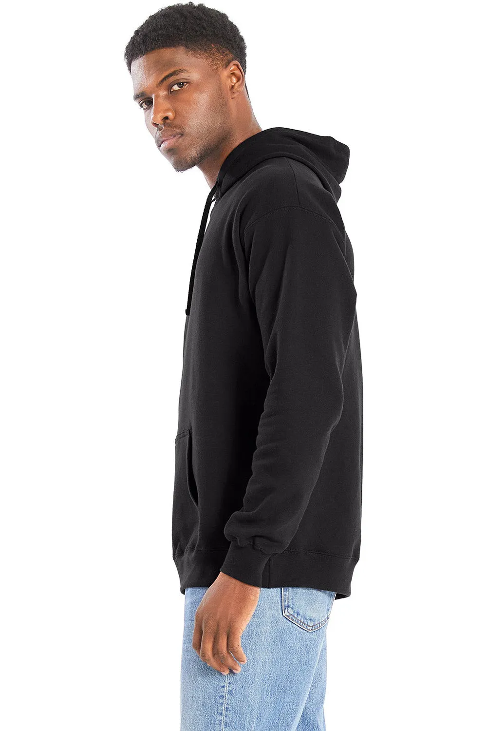 Hanes Herren Perfekter Sweatshirt Kapuzenpullover mit Kangaroo-Tasche - Schwarz