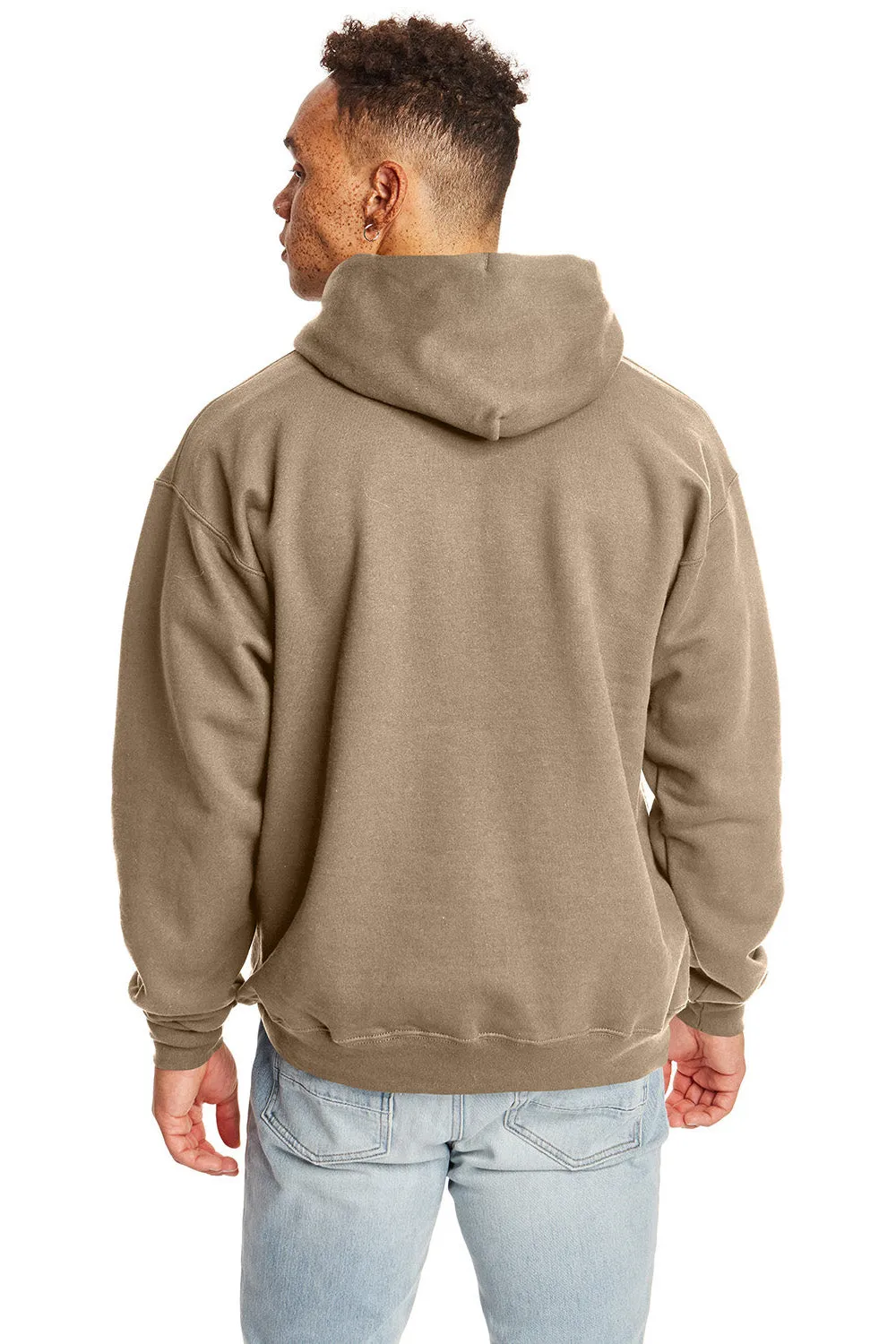 Hanes Herren Ultimate Cotton PrintPro XP pillenbeständiger Kapuzenpullover mit Kangaroo-Tasche - Kiesel