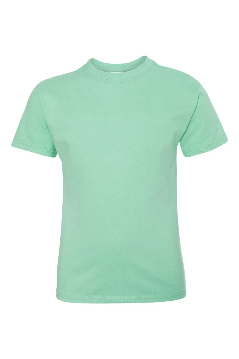 Hanes Youth ComfortSoft Kurzarm T-Shirt mit Rundhalsausschnitt - Frisches Minzgrün