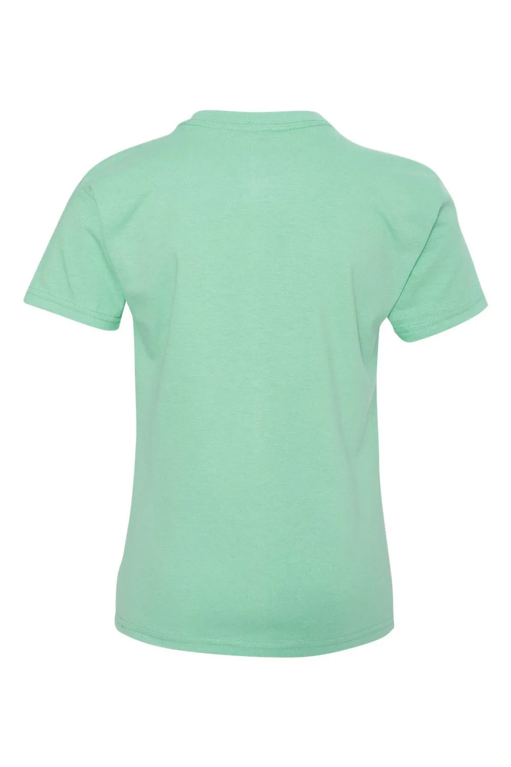 Hanes Youth ComfortSoft Kurzarm T-Shirt mit Rundhalsausschnitt - Frisches Minzgrün