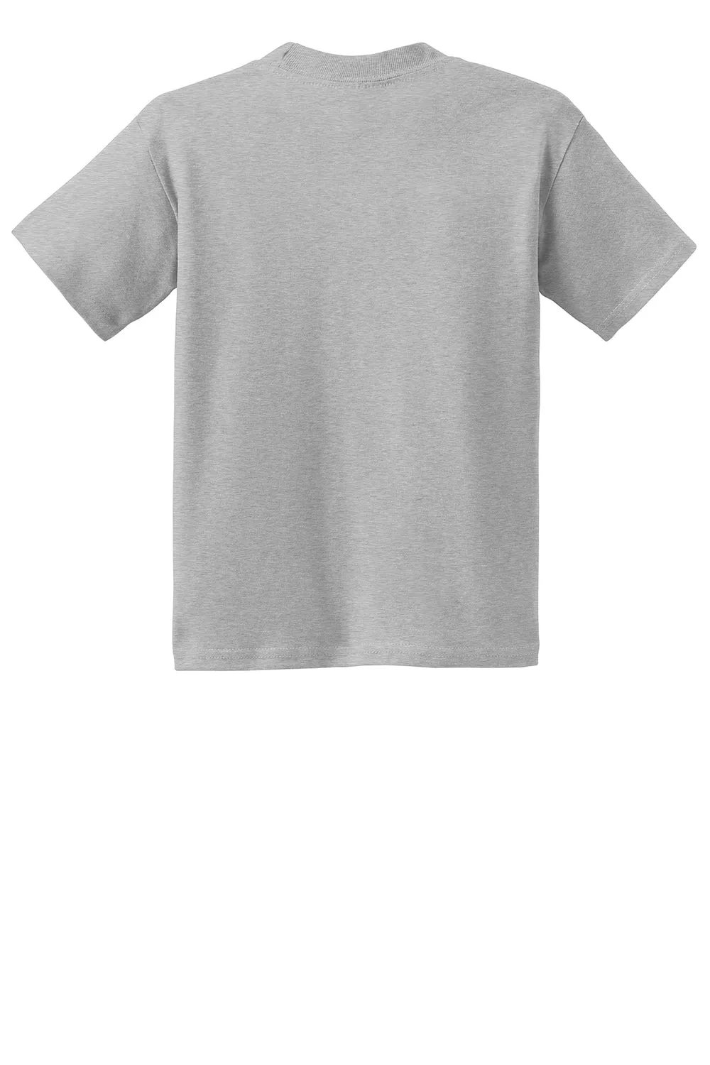 Hanes Youth EcoSmart Kurzarm-Rundhals-T-Shirt - Hellstahlgrau