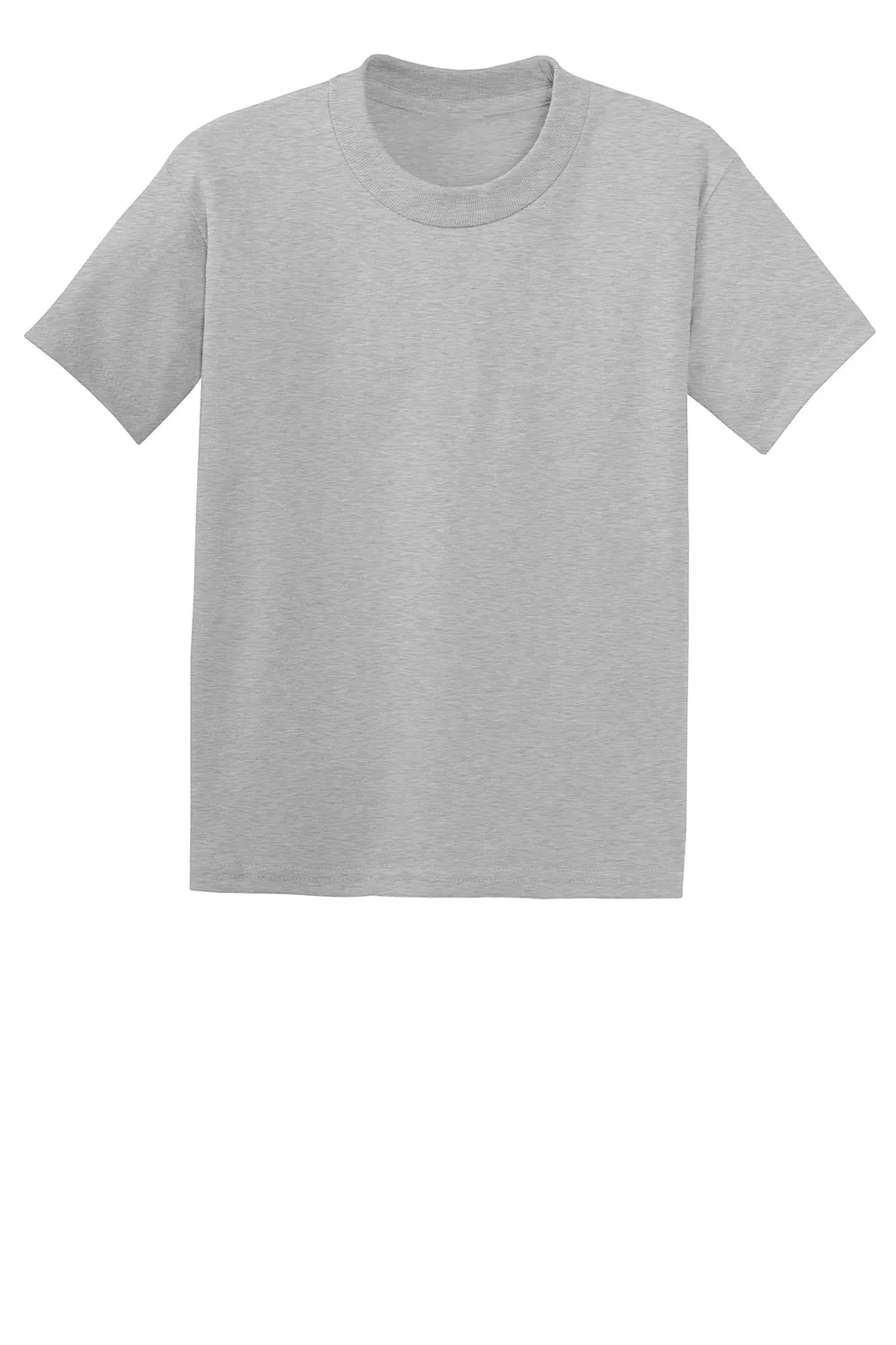 Hanes Youth EcoSmart Kurzarm-Rundhals-T-Shirt - Hellstahlgrau