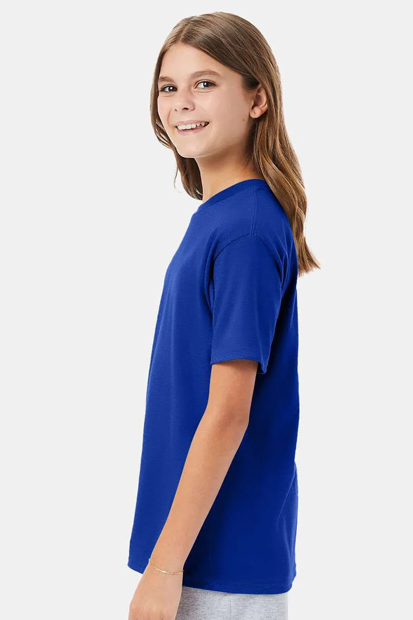 Hanes Youth Nano-T Kurzarm Rundhals T-Shirt - Tiefes Königsblau