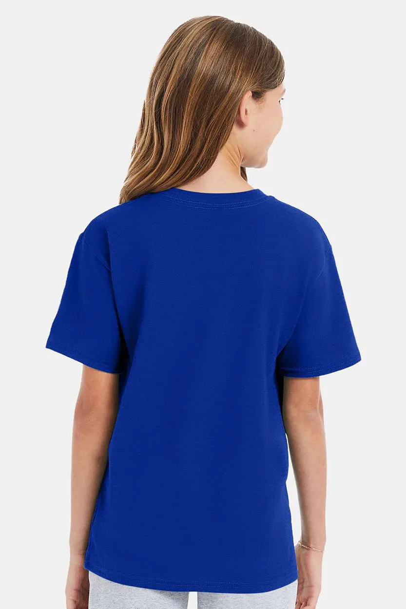 Hanes Youth Nano-T Kurzarm Rundhals T-Shirt - Tiefes Königsblau