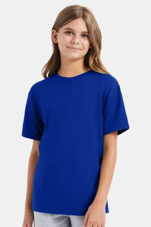 Hanes Youth Nano-T Kurzarm Rundhals T-Shirt - Tiefes Königsblau