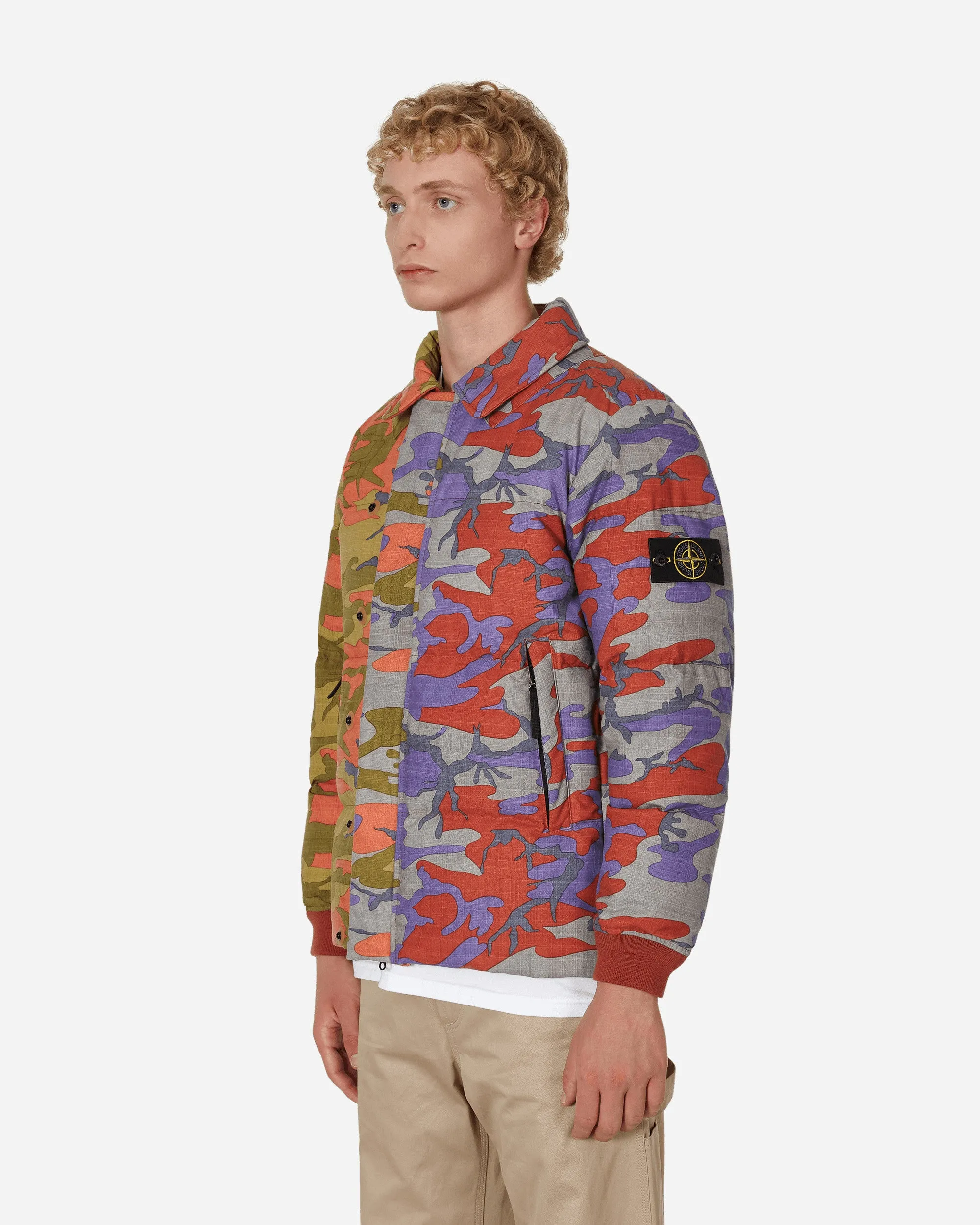 Heritage Camo Ripstop-Nylon-Daunenjacke Mehrfarbig