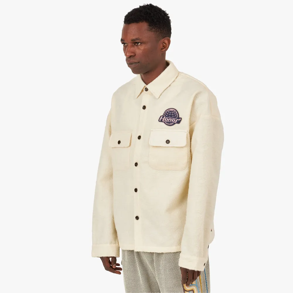 Honor The Gift Blumenbedrucktes Shirt / Creme