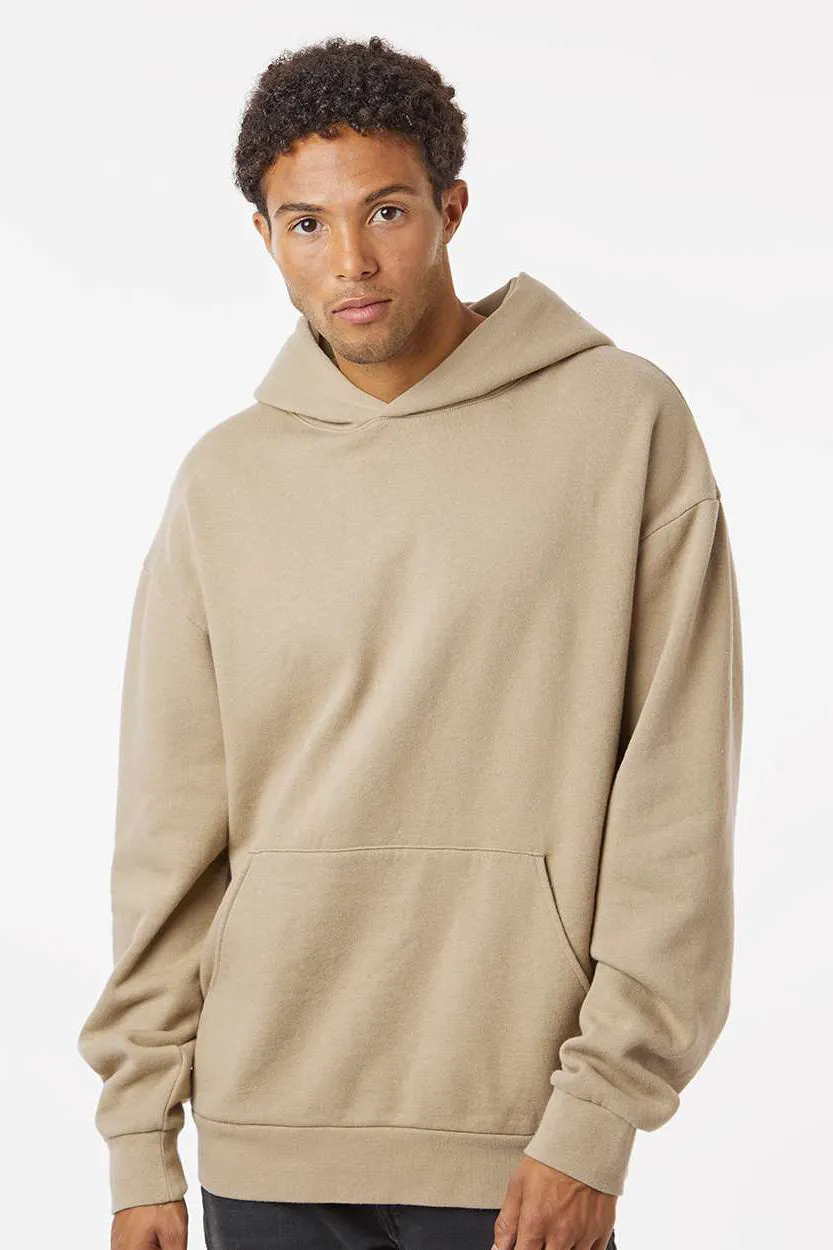 Independent Trading Company Herren Kapuzenpullover Hoodie mit Kangaroo-Tasche - Sandstein Braun