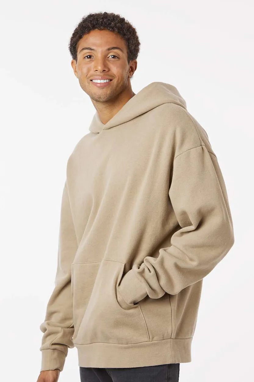 Independent Trading Company Herren Kapuzenpullover Hoodie mit Kangaroo-Tasche - Sandstein Braun