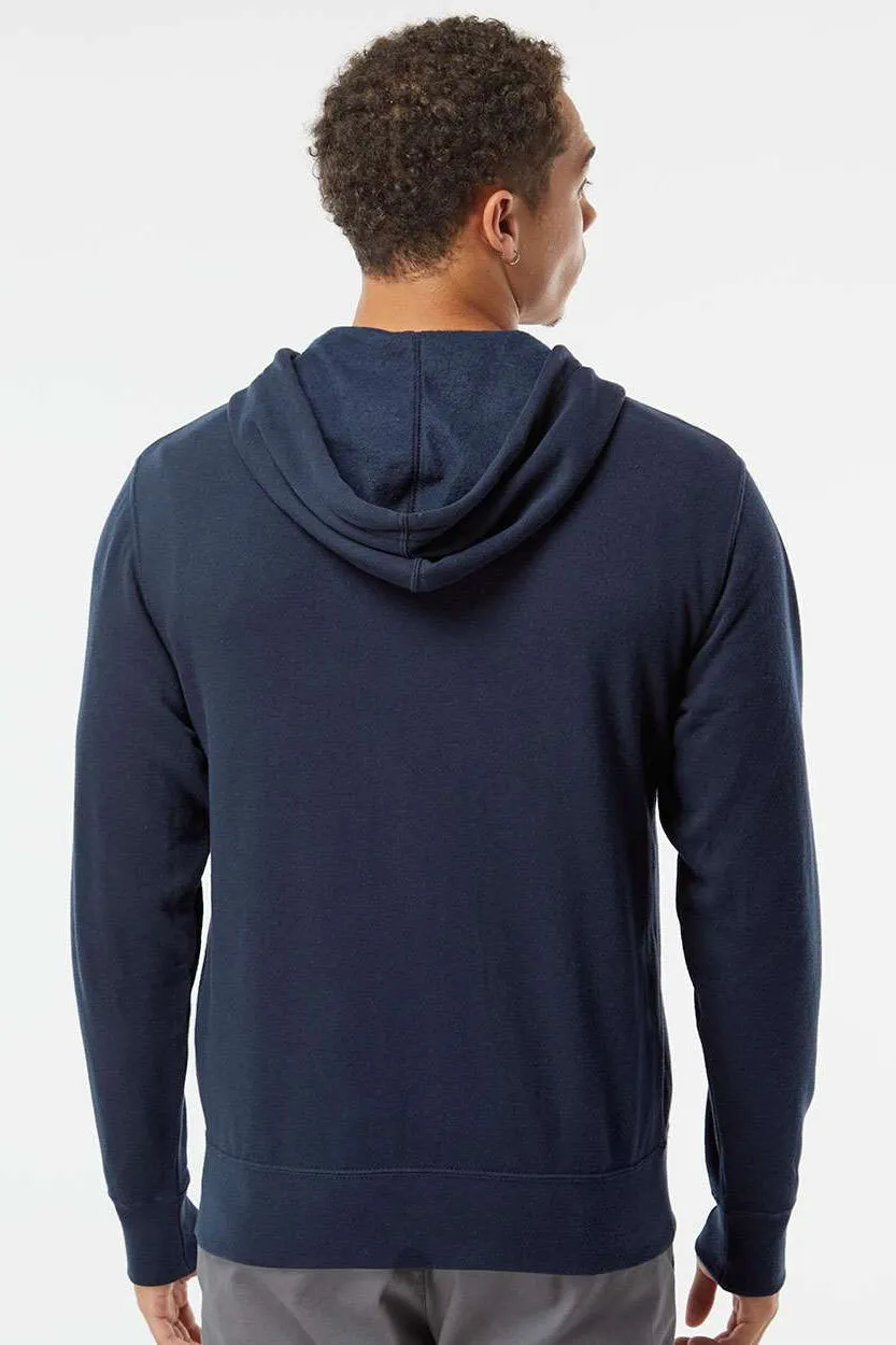 Independent Trading Company Herren Kapuzenpullover mit Reißverschluss und Taschen - Klassisches Marineblau