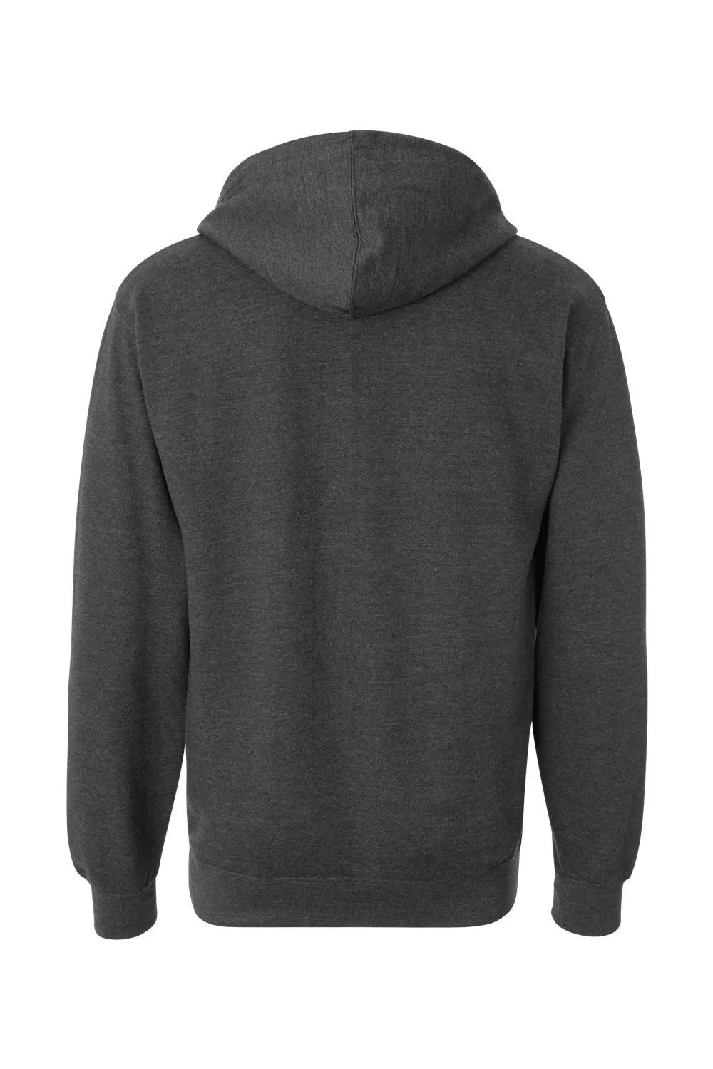Independent Trading Company Herren Kapuzenpullover Hoodie mit Kangaroo-Tasche - Heather Charcoal Grey