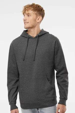 Independent Trading Company Herren Kapuzenpullover Hoodie mit Kangaroo-Tasche - Heather Charcoal Grey