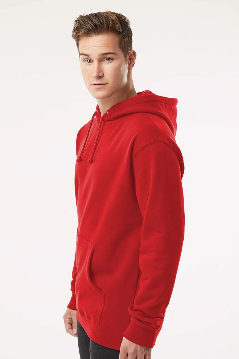 Independent Trading Company Herren Kapuzenpullover Hoodie mit Kangaroo-Tasche - Rot