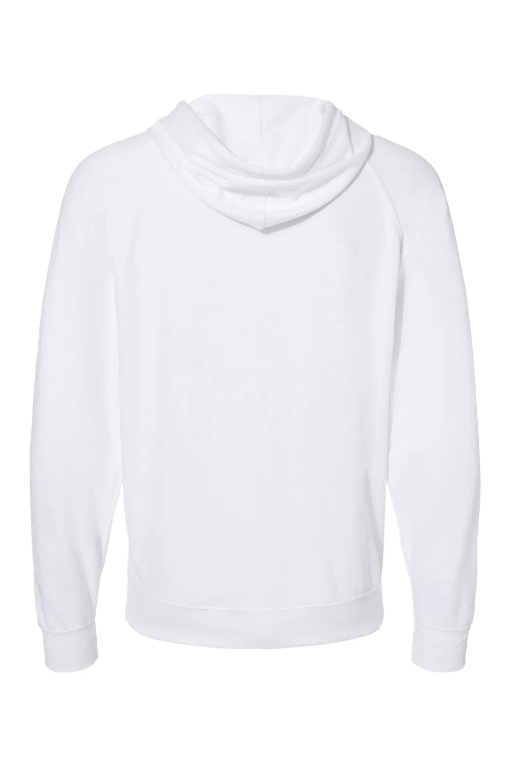 Independent Trading Company Herren Icon Loopback Terry Full-Zip Kapuzenpullover mit Taschen - Weiß