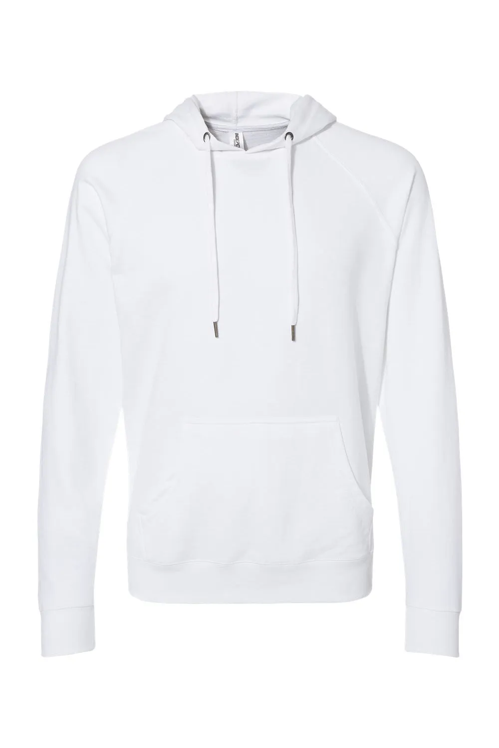 Independent Trading Company Herren Icon Loopback Terry Kapuzenpullover mit Kangaroo-Tasche - Weiß