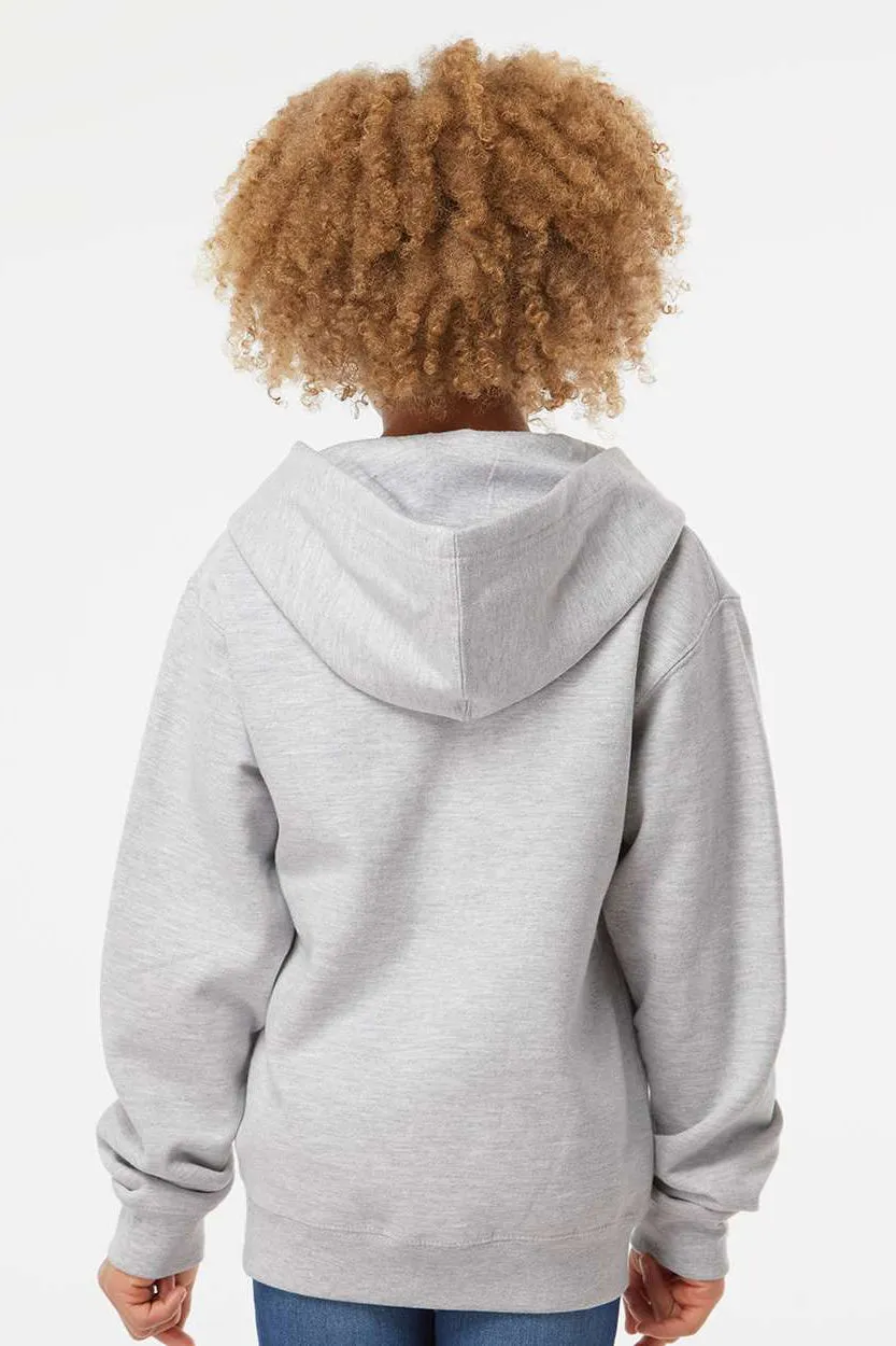 Independent Trading Company Jugendliche Kapuzenpullover mit Reißverschluss und Taschen - Heather Grau