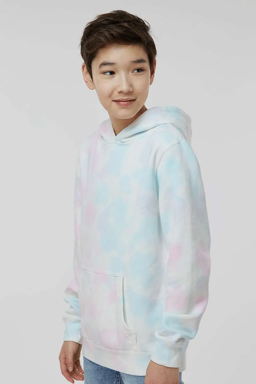 Independent Trading Company Jugendliche Batik Kapuzenpullover Hoodie mit Beuteltasche - Zuckerwatte