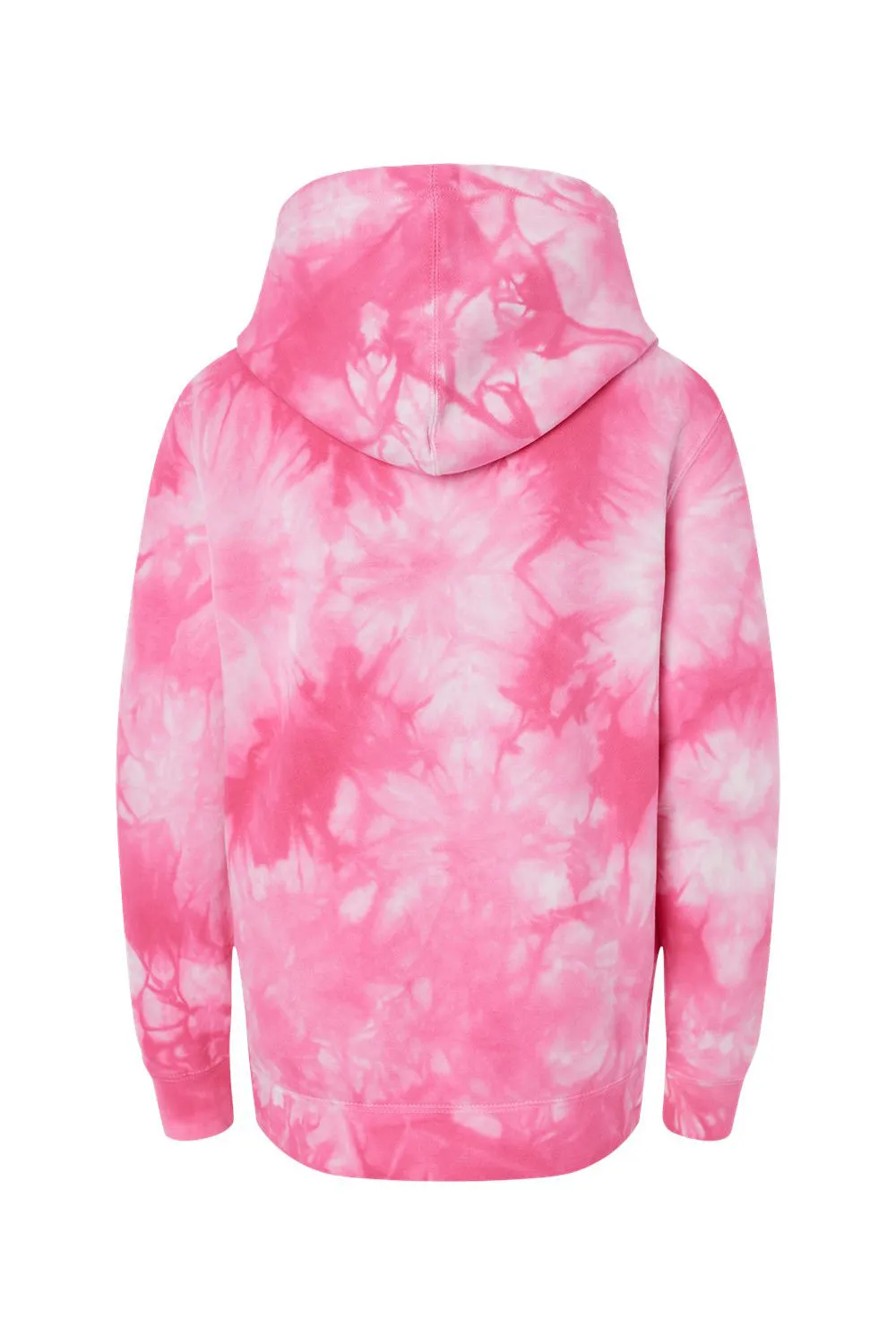 Independent Trading Company Jugendliche Batik Kapuzenpullover Hoodie mit Kangaroo-Tasche - Pink