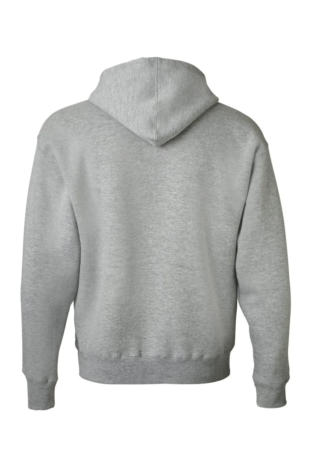 J America Herren Premium Fleece Full-Zip Kapuzenpullover mit Taschen - Oxford Grau
