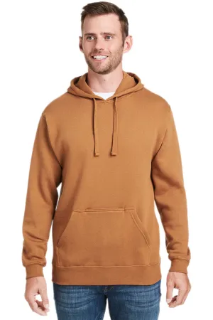 J America Herren Tailgate Fleece Kapuzenpullover mit Kangaroo-Tasche - Kupfer