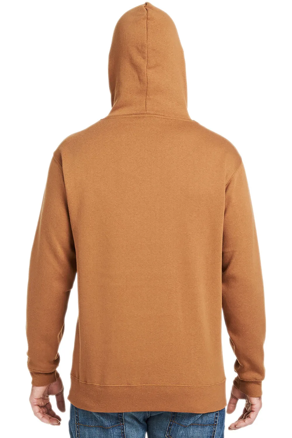 J America Herren Tailgate Fleece Kapuzenpullover mit Kangaroo-Tasche - Kupfer