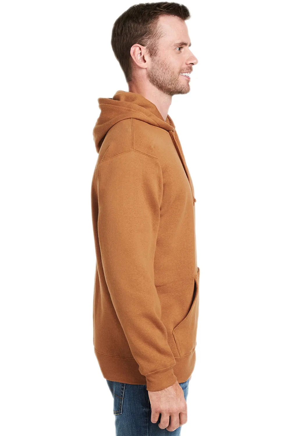 J America Herren Tailgate Fleece Kapuzenpullover mit Kangaroo-Tasche - Kupfer