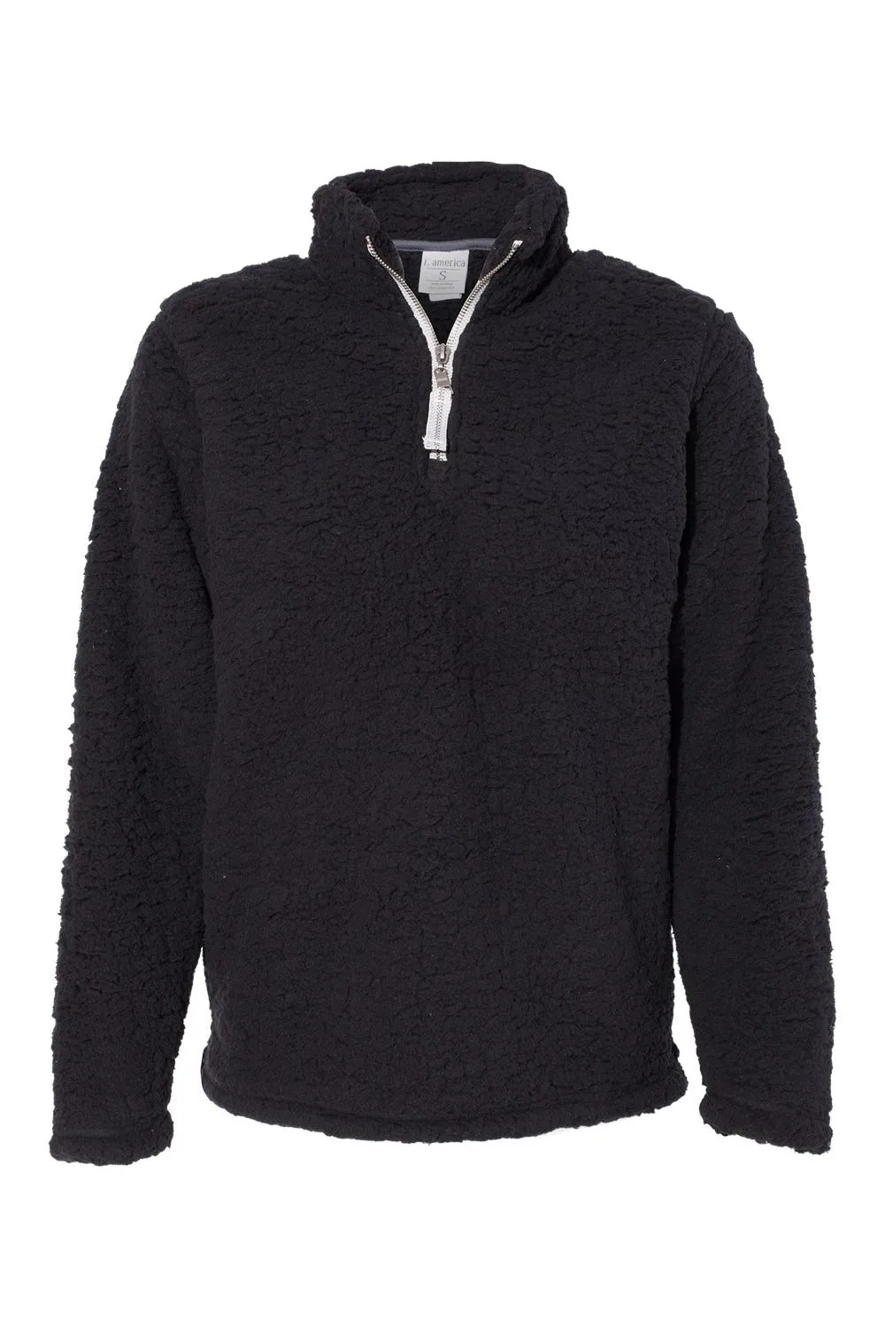 J America Damen Epic Sherpa Fleece 1/4 Zip Sweatshirt - Schwarz