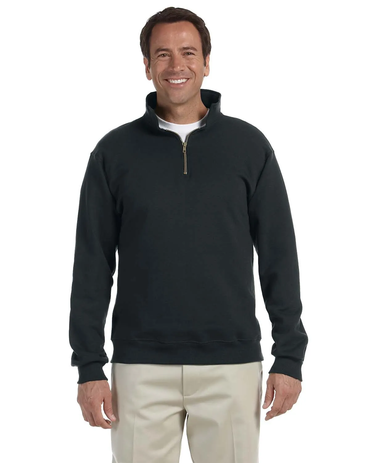 Jerzees 4528 Erwachsenen Super Sweats NuBlend Fleece Viertelreißverschluss Pullover