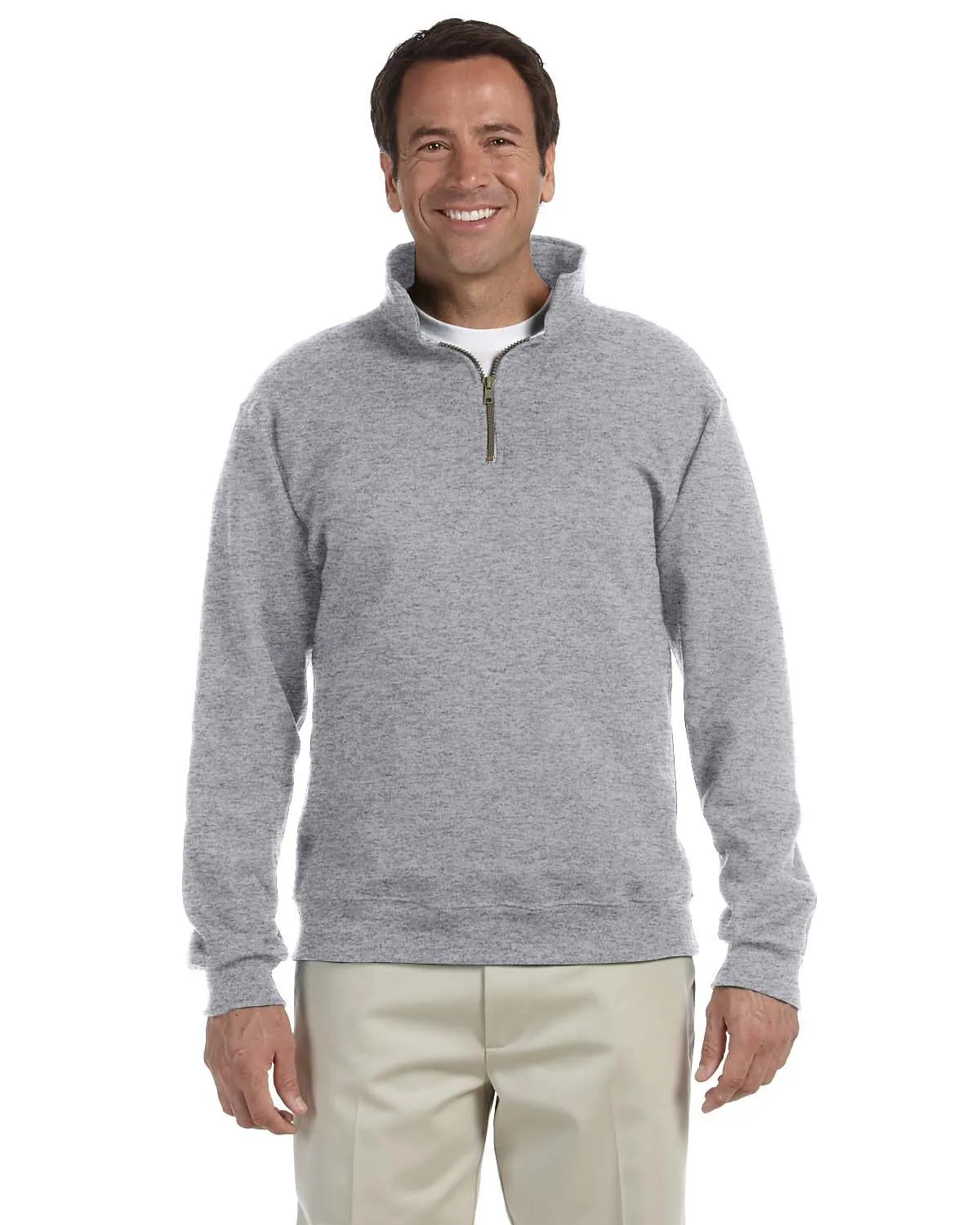 Jerzees 4528 Erwachsenen Super Sweats NuBlend Fleece Viertelreißverschluss Pullover